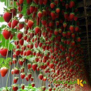 Клубника ампельная Анастасия купить по цене от 370р. в интернет-магазине «Посадика» с доставкой почтой в в Сосновкае и по всей России – [изображение №1].