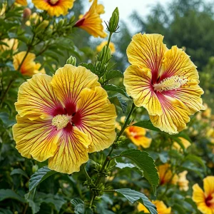 Гибискус Свит Соната купить по цене от 249р. в интернет-магазине «Посадика» с доставкой почтой в в Сосновкае и по всей России – [изображение №1].